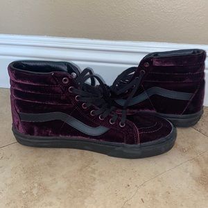 VANS purple high top suede